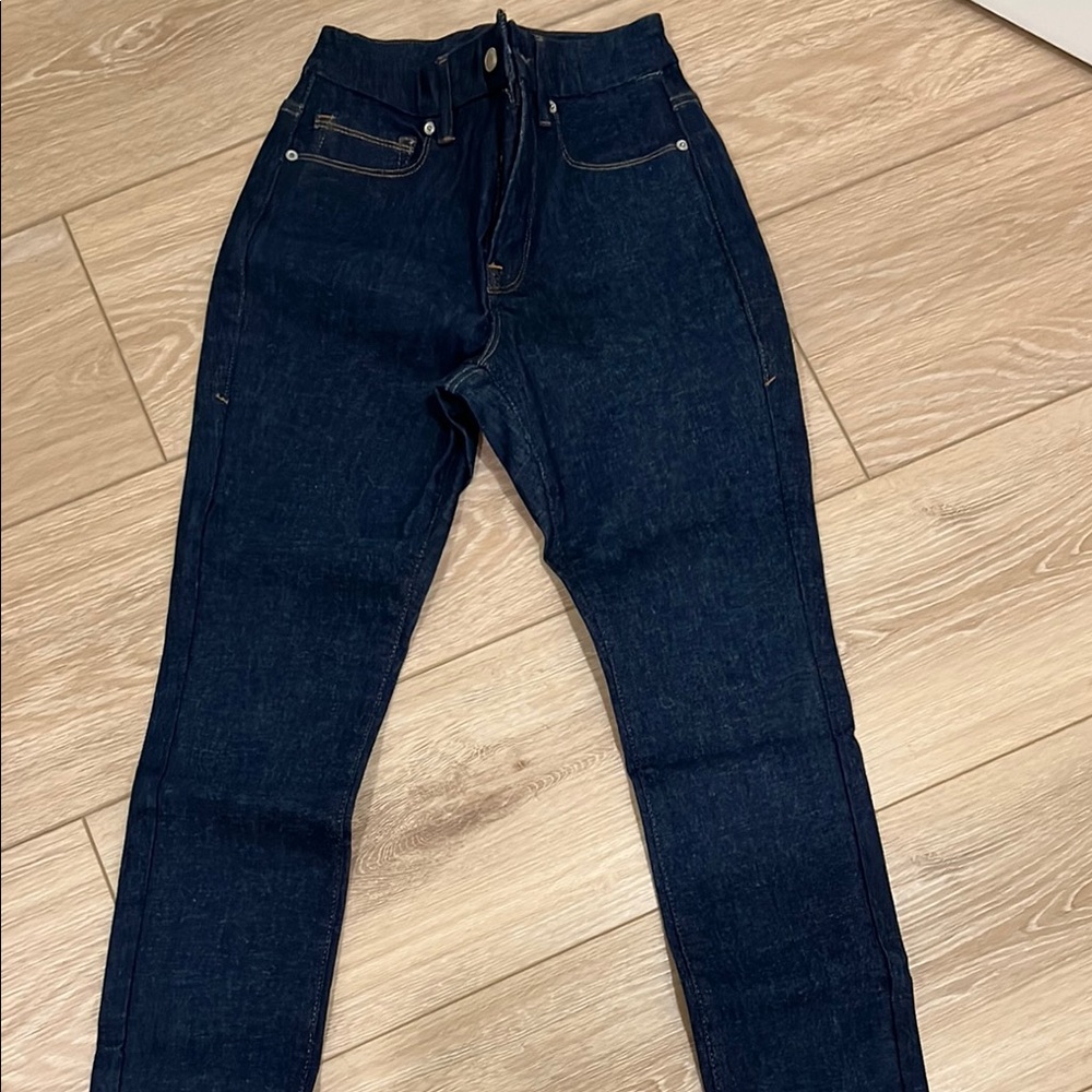 Good American Dark Blue Denim Jeans